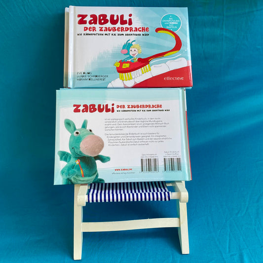 Zabuli Zauberdrache Zahnputz-Kinderbuch Stofftier Effecteve Verlag München Eve Kling