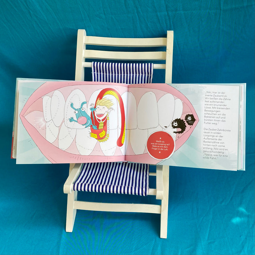 Zabuli Zauberdrache Zahnputz-Kinderbuch Stofftier Effecteve Verlag München Eve Kling
